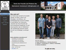 Tablet Screenshot of foerderverein.canisianum.de